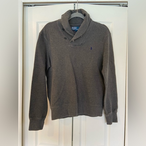 Ralph Lauren Charcoal Knit Sweater - Picture 1 of 4